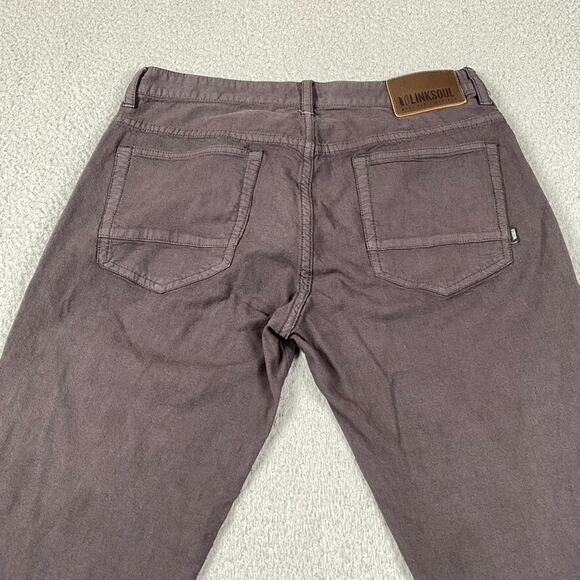 Linksoul Chino Slacks Causal Pants Men's 32x30 Gray - Picture 4 of 13